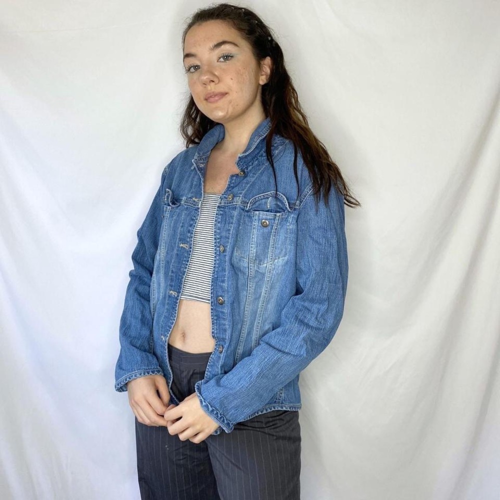 CHICO’S light wash denim jacket